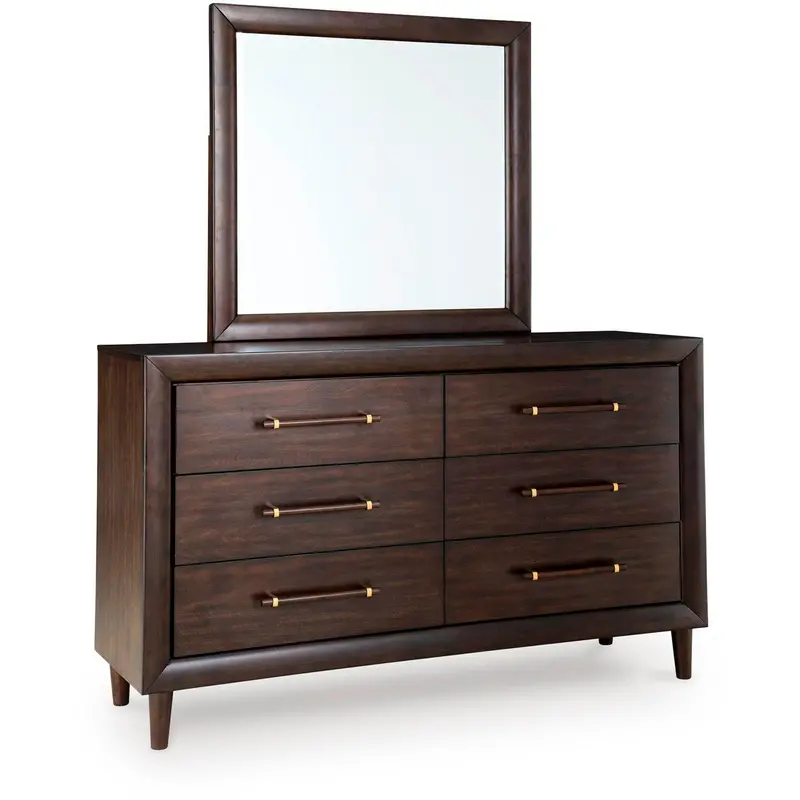 Benchcraft Dantenton 6-Drawer Dresser With Matching Wall Mirror 1