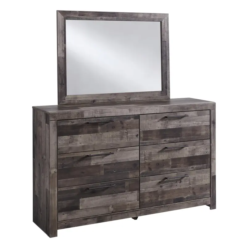 Benchcraft Derekson B200B1 Seven-Drawer Dresser Paired With Full-Length Mirror 1