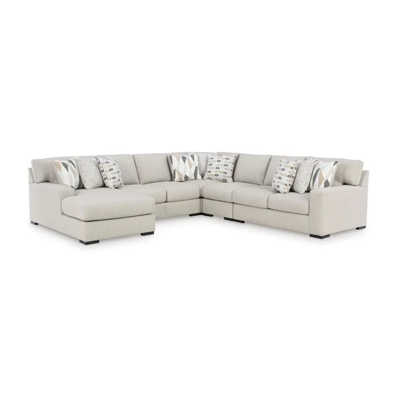 Benchcraft Laurelgrove 5-Piece Sectional Sofa With Chaise Seat 1