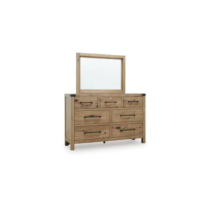 Benchcraft Ridgester B858B1 Matching Dresser And Mirror Set 1