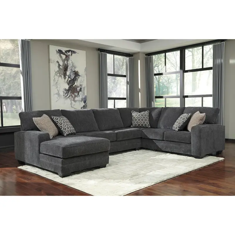 Benchcraft Tracling Fabric L-Shaped Sectional With Chaise – Model 7260016/7260034/7260067 1