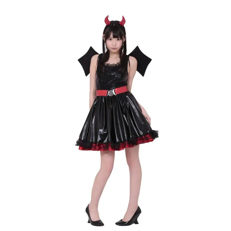 Bewith Angel-In-Devildom Costume – Contrasting Black Fantasy Look 1