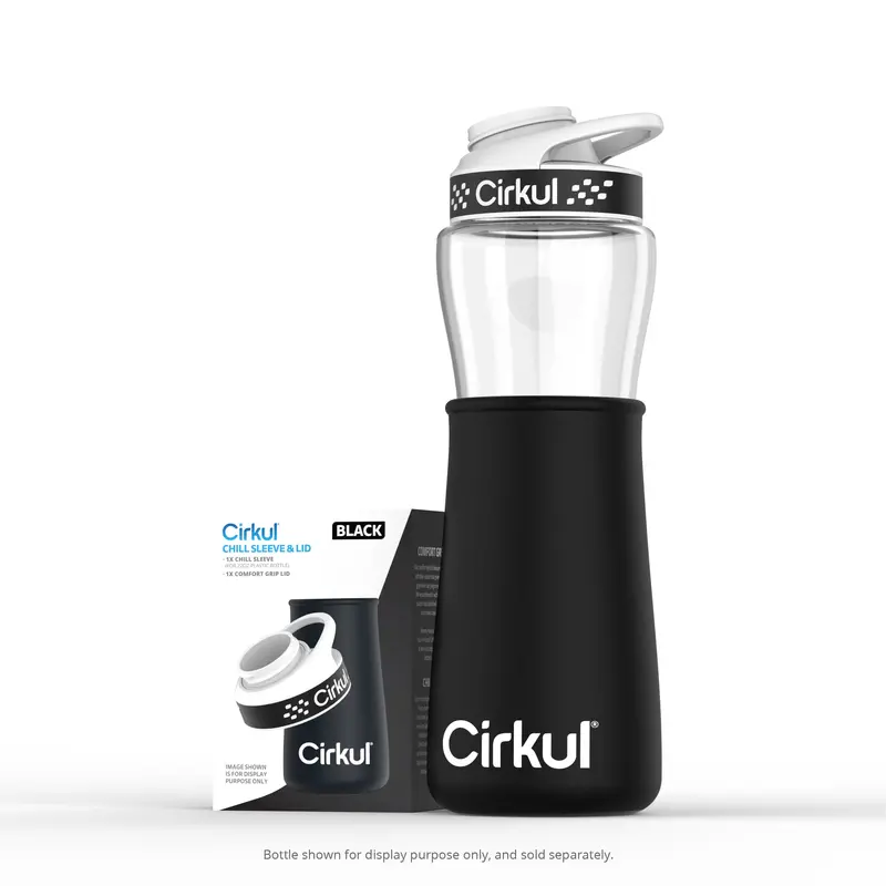 Black 22Oz Chill Sleeve With Lid 1