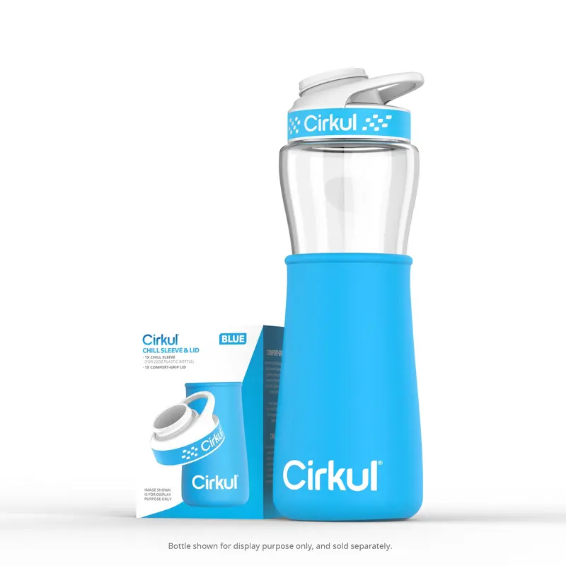Blue 22Oz Chill Sleeve With Lid 1