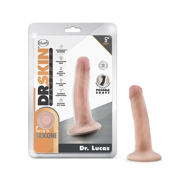 Blush Novelties Dr. Lucas Realistic Silicone Dildo – 5.5" Lifelike Detail – Beige 1