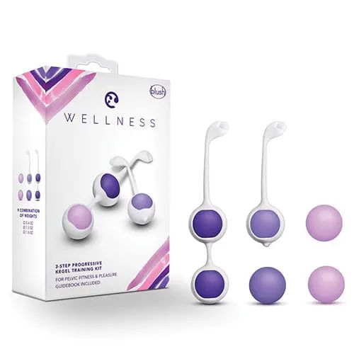 Blush Novelties Wellness Progressive Kegel Exerciser Kit – 5-Step Training Set (Purple) 1