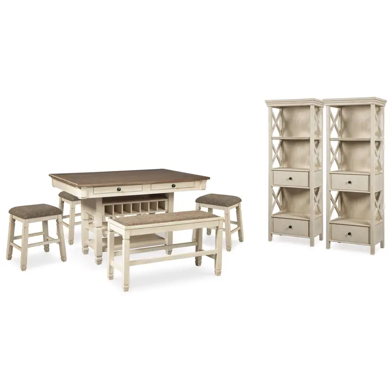 Bolanburg 8-Piece Counter-Height Dining Set By Signature Design By Ashley 1