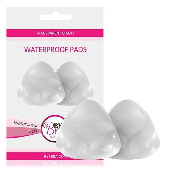 Bye Bra Ultra-Thin Waterproof Silicone Breast Pads – Clear & Invisible 1