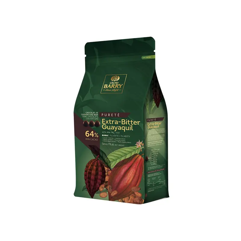 Cacao Barry Guayaquil 64% Dark Couverture Chocolate – 5 Kg Block 1