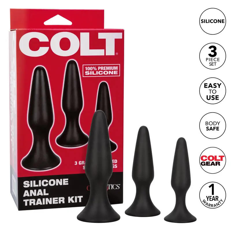 California Exotics Colt Silicone Anal Training Kit (3-Size Set) – Black 1