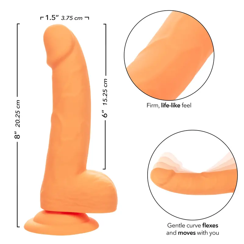 California Exotics Neon-Colored Realistic Silicone Dildo – 6" Textured Studded Design 3