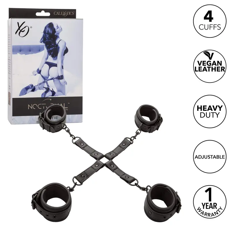 California Exotics Nocturnal Hogtie Restraint Kit – Versatile Black System 1