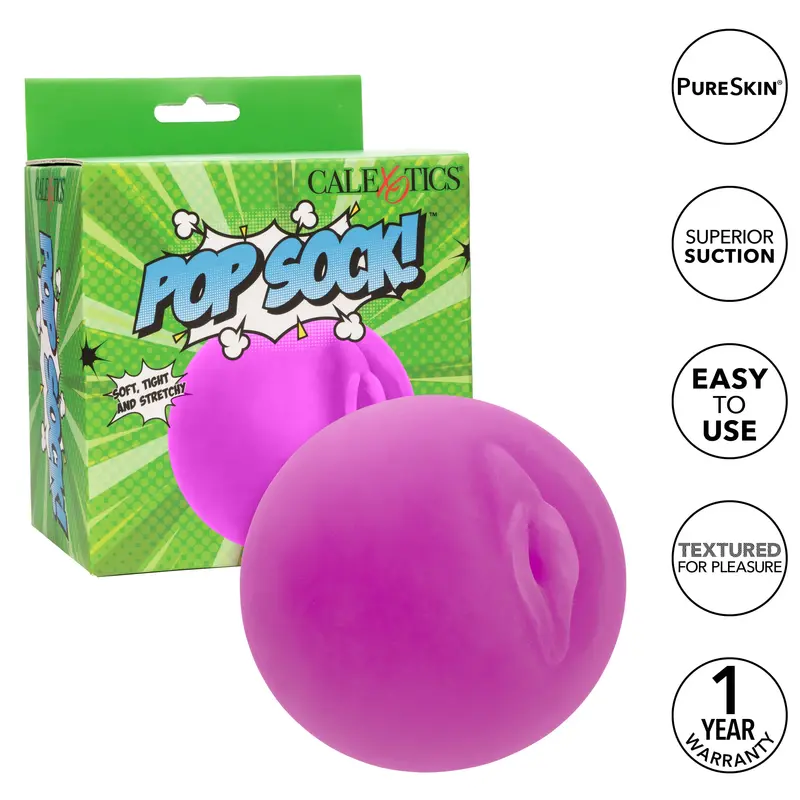California Exotics Pop Sock! Ultra-Soft Stroker Sleeve – Smooth Texture 1