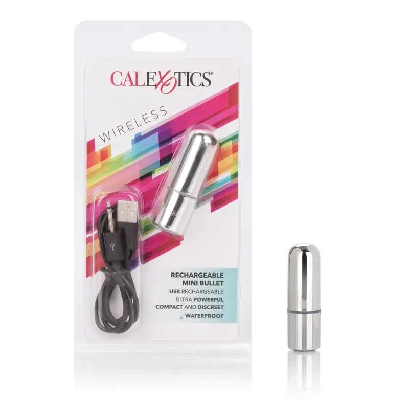 California Exotics Rechargeable Mini Bullet Vibrator – Silver 1