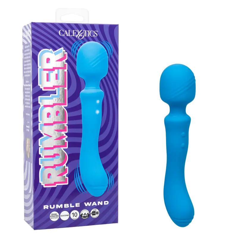 California Exotics Rumbler Cordless Wand Massager – Blue 1