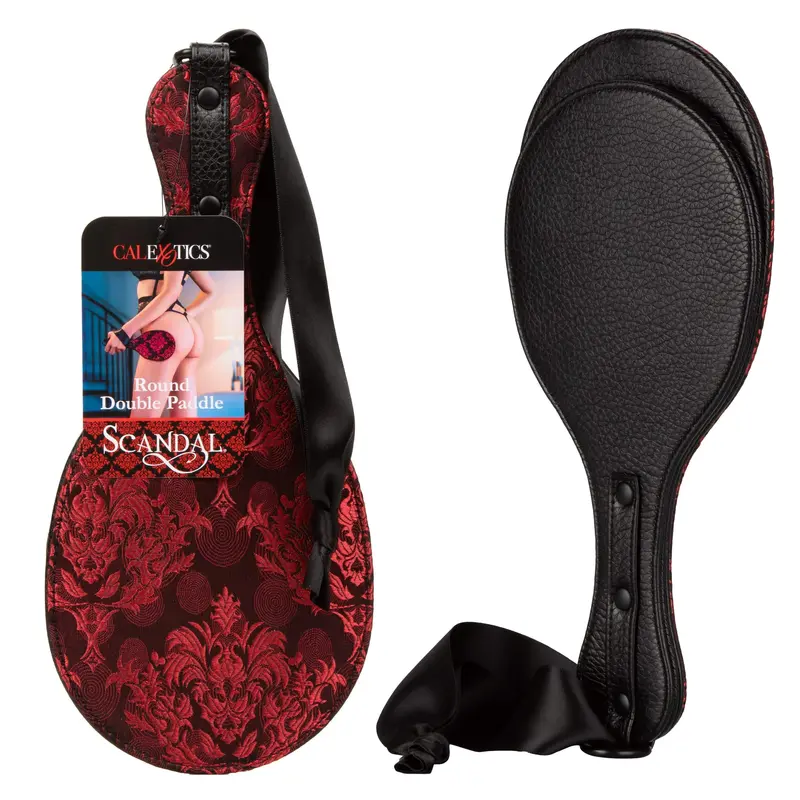 California Exotics Scandal Double-Sided Round Paddle – Impact Play Tool (Red) 1
