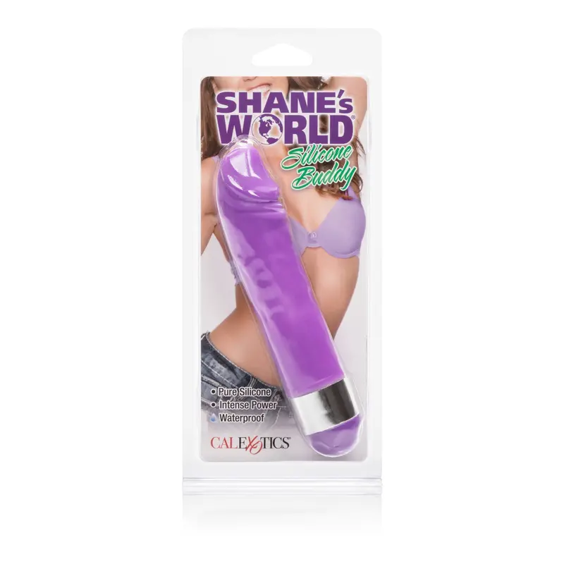California Exotics Shane’S World Buddy Vibrator – Purple Silicone Dual-Stim 1