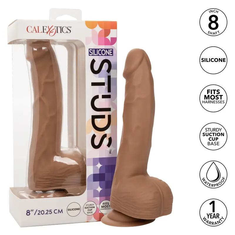 California Exotics Silicone Studs Realistic Ball-Attached Dildo 1