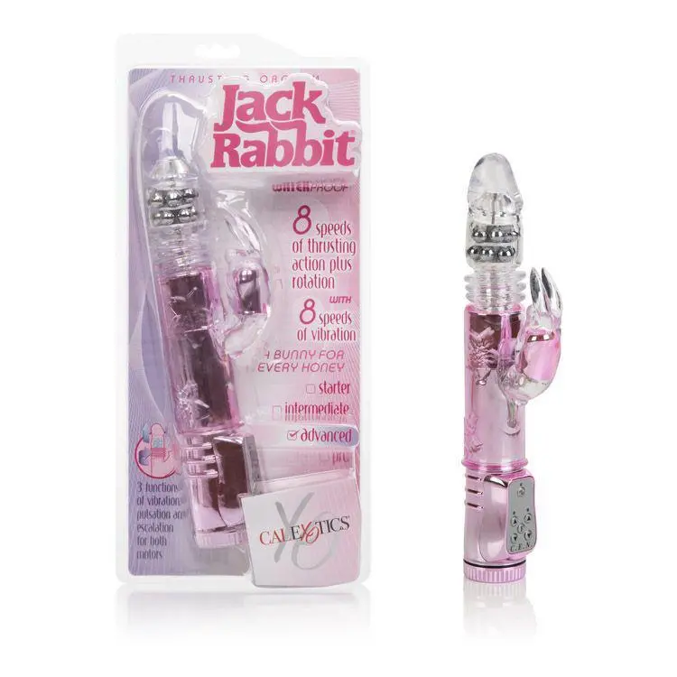 California Exotics Thrusting Jack Rabbit Vibrator – Pink Dual-Stim Model 1