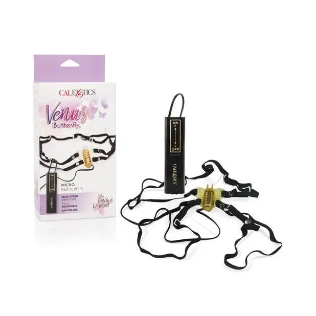 California Exotics Venus Butterfly Micro Clitoral Massager – Yellow Design 1