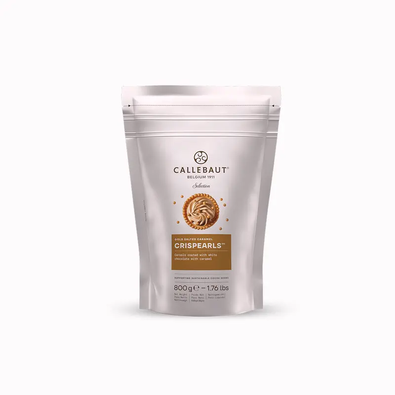 Callebaut Salted Caramel Crisp Pearls – 800G Gourmet Topping 1