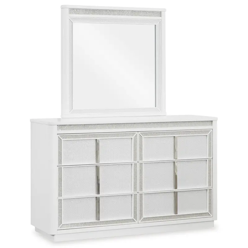Chalanna Dresser With Matching Mirror By Ashley Signature Design 1