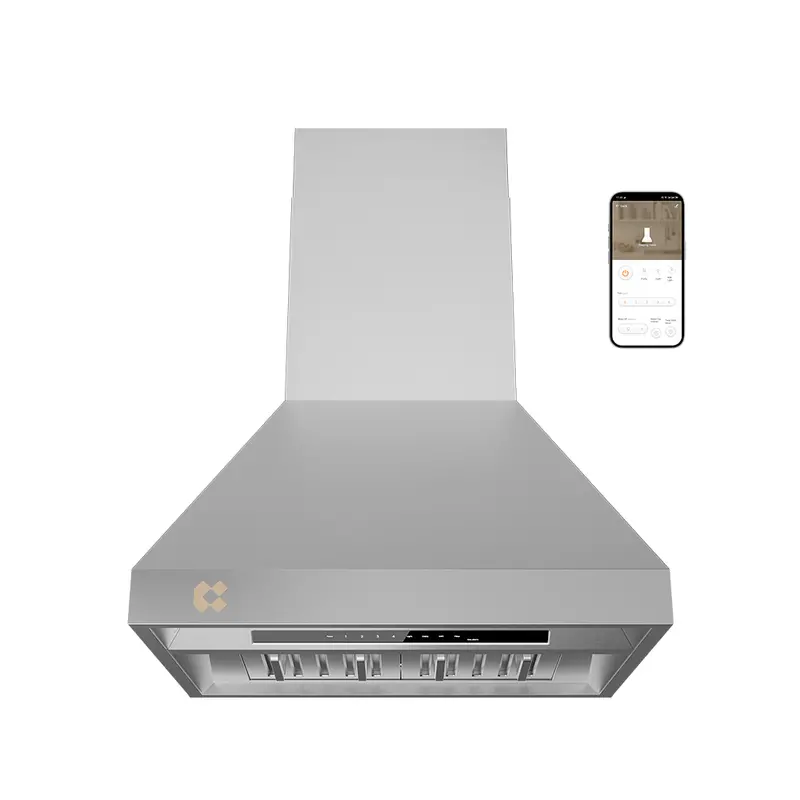 Ciarra Cas30313A-Ow 30" High-Cfm Wall-Mount Range Hood – 950 Cfm, 304 Stainless Steel, 4-Speed Smart Operation 1