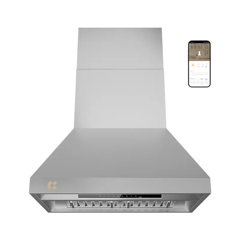 Ciarra Cas36313A-Ow 36" Professional Wall-Mount Range Hood – 304 Stainless Steel, 4-Speed Smart Control 1