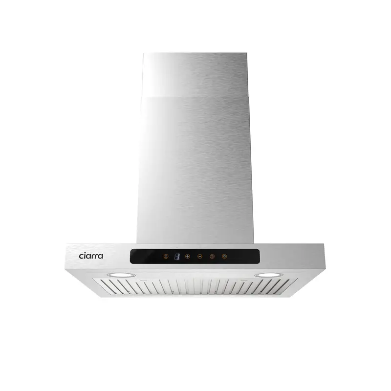 Ciarra Cas60102-Ow 24" T-Shaped Wall-Mount Range Hood – Stainless Steel, 450 Cfm, Delay Shut-Off 1