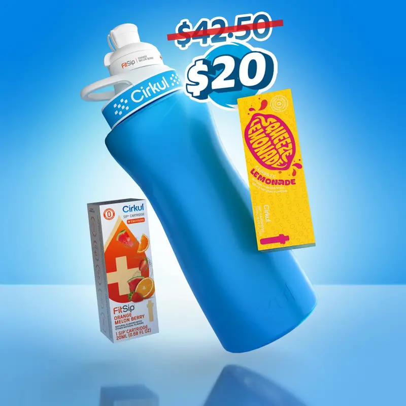 Cirkul Bottle And Sip Cartridge Starter Bundle 1