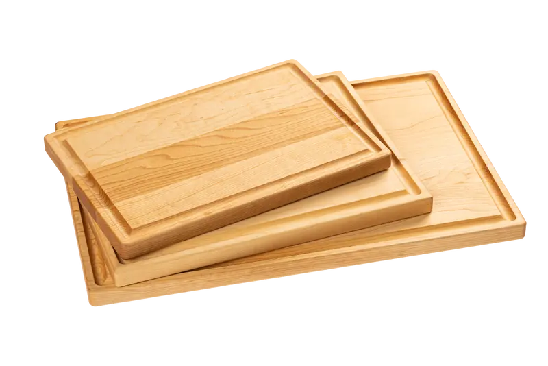 Classic 3-Piece Wooden Cutting Board Set 1