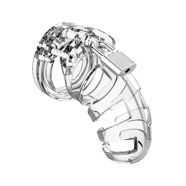 Clear Chastity Cage For Men – Model 2, 3.5" – Shots 1
