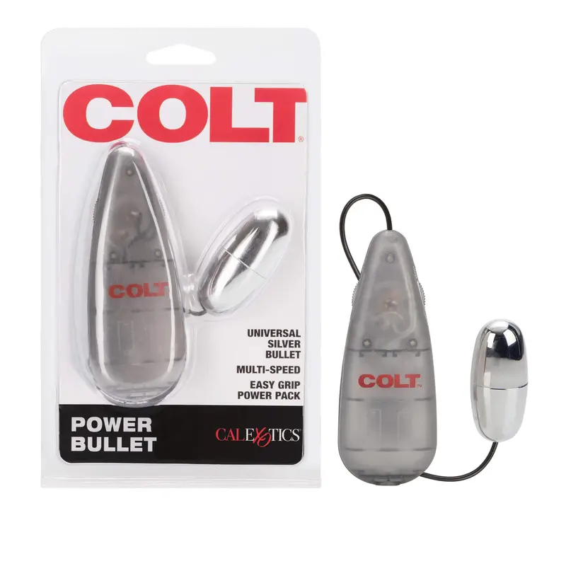 Colt Power Pak Bullet Vibrator – Multi-Speed Remote-Controlled Mini (Silver) 1