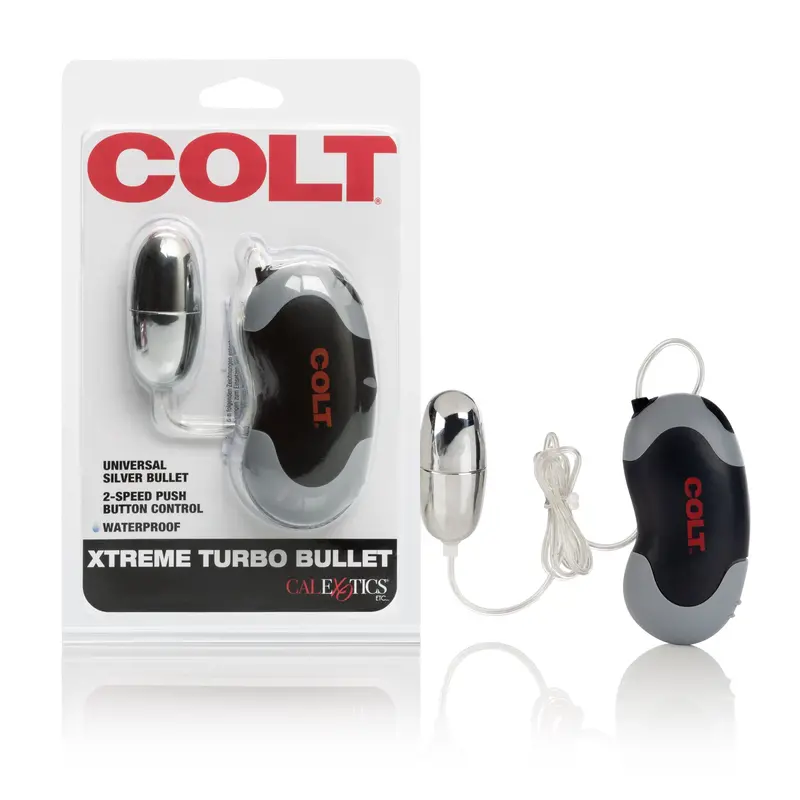 Colt Xtreme Turbo Bullet Vibrator – Silver High-Speed Compact Power Bullet 1