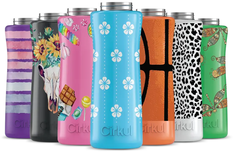 Custom Engraved 42Oz Stainless Steel Cirkul Bottle With Comfort Grip Lid 1