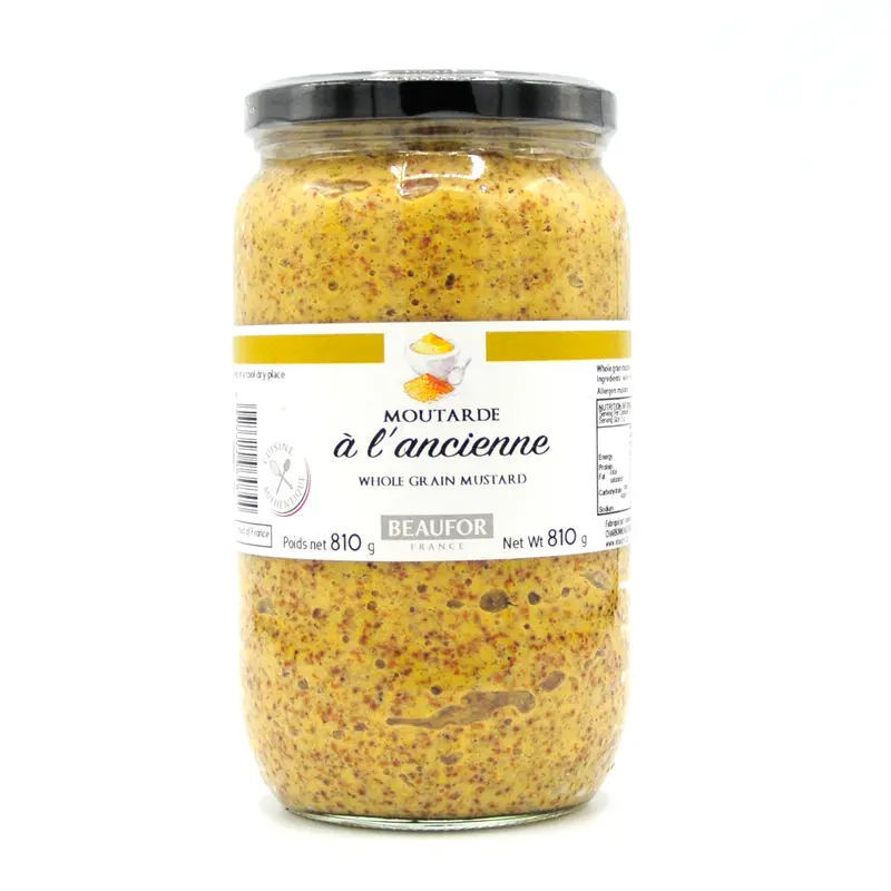 Dijon-Style Mustard With Whole Seeds – 770G Gourmet Jar 1