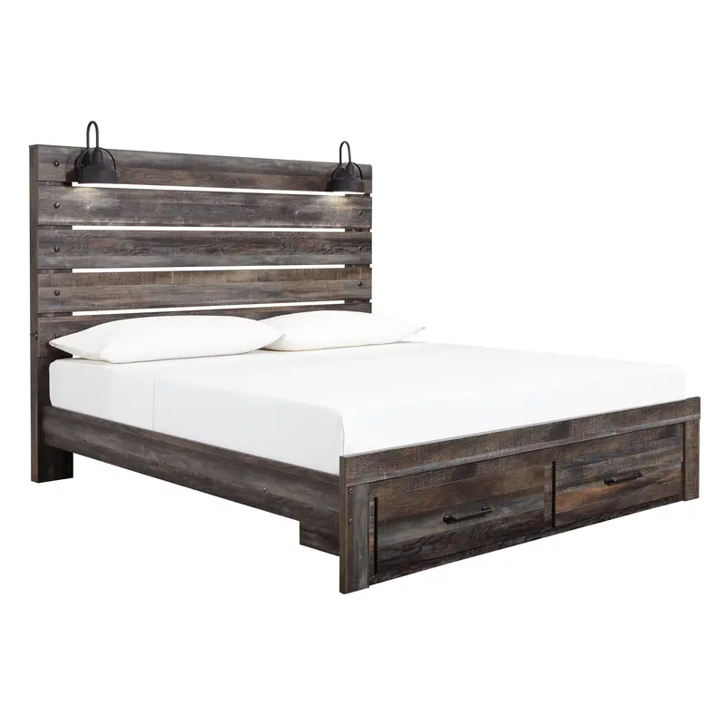 Drystan King Panel Bed With Integrated Storage Solutions By Signature Design By Ashley 1