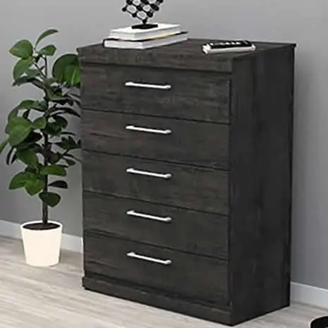 Dynamic Furniture Marley 5-Drawer Chest In Inky Maple (Model 290-355) 1