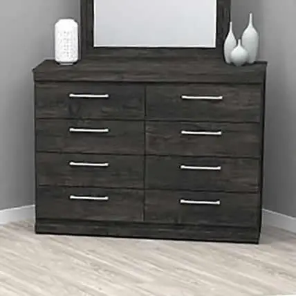 Dynamic Furniture Marley 8-Drawer Dresser In Inky Maple (Model 290-888) 1