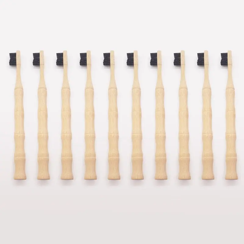 Eco-Friendly Bamboo Toothbrush – Natural Hard-Bristle Oral Care Set (2–10 Pcs) 1