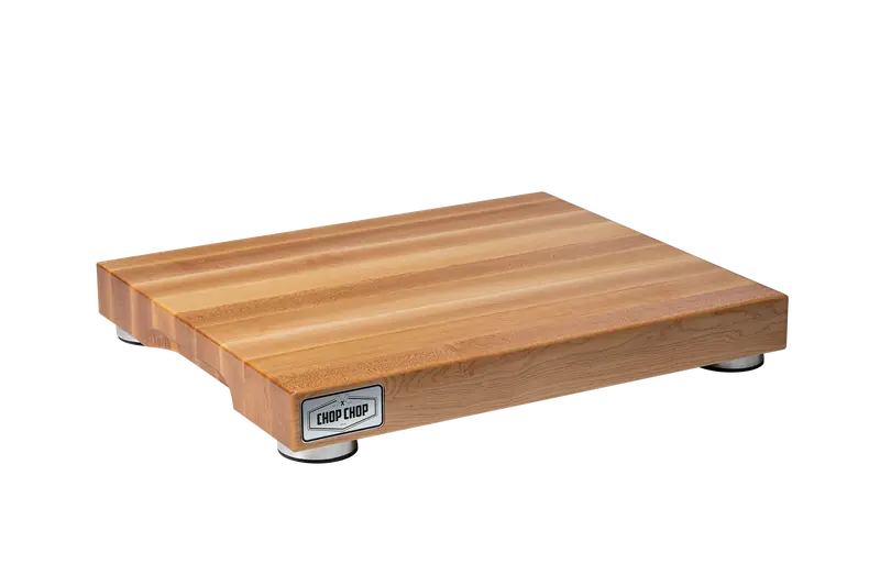 Edge-Grain Butcher Block With Metal Stabilizer Bars 1