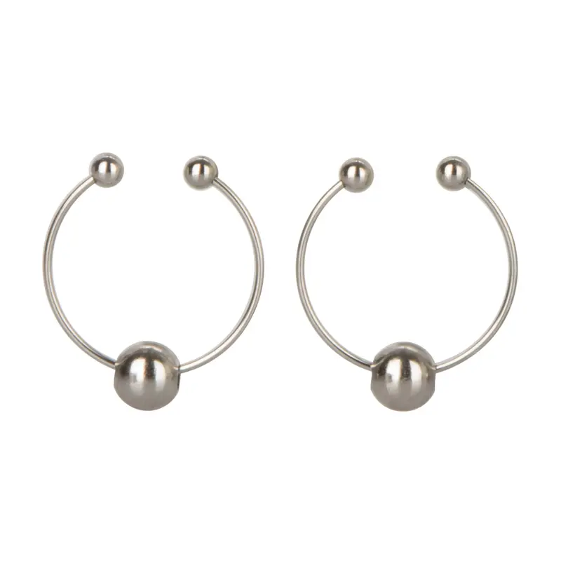 Elegant Silver Nipple Jewelry Ring – California Exotics Nipple Play Accessory 1