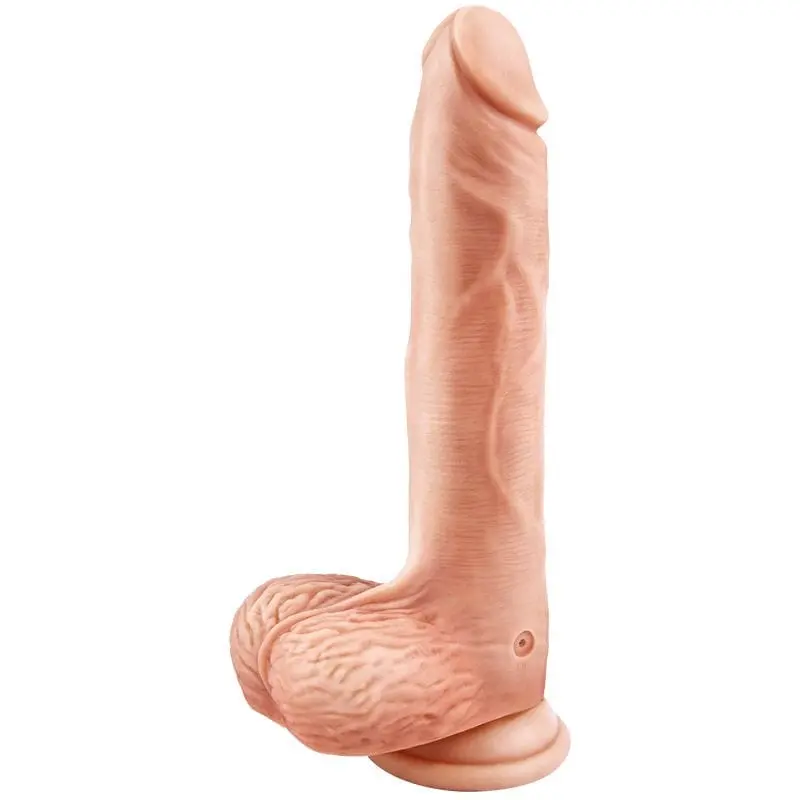 Erocome Aquila Realistic Heated Dildo – Rotating & Vibrating, 8.8" Beige Model 1