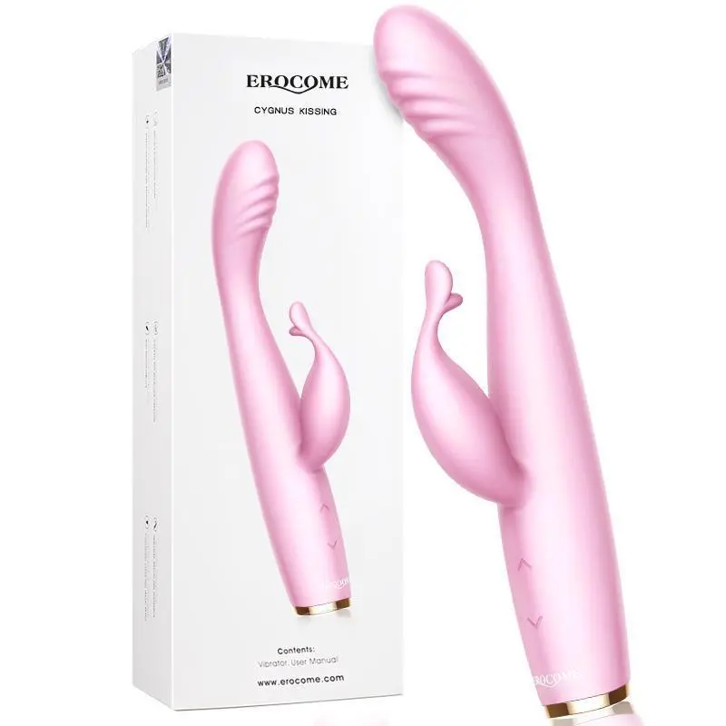 Erocome Cygnus Rechargeable Rabbit Vibrator – Pink, Dual-Motor Design 1