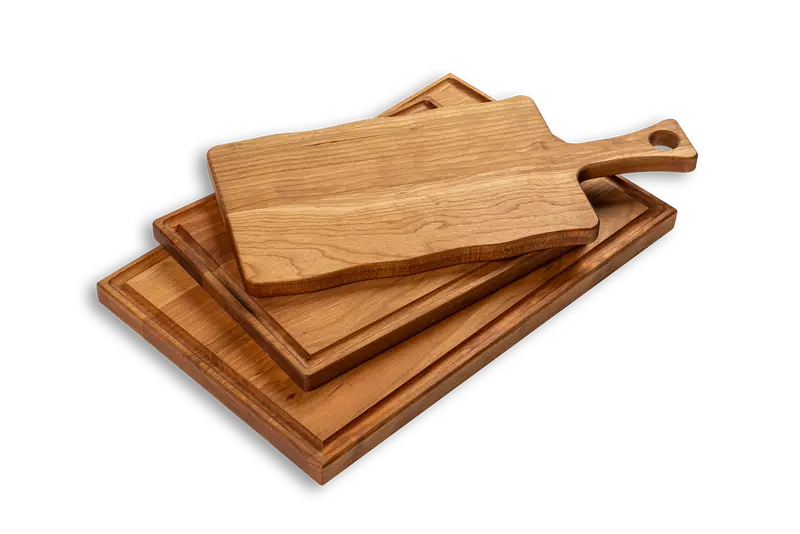 Essential Cherry Wood Cutting Board Set 1