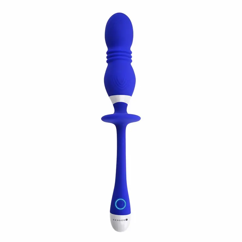 Evolved Gender X Play Ball Spinning Thrusting Egg Vibrator – Blue 1