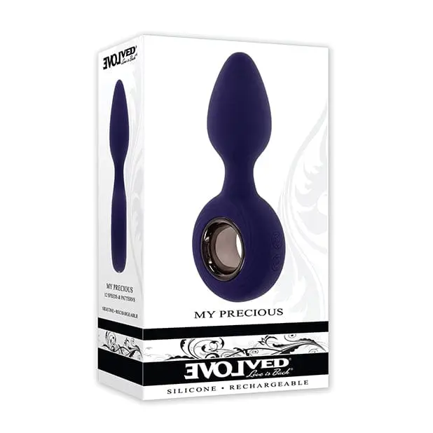 Evolved My Precious – Rechargeable Purple Vibrating Anal Plug 1