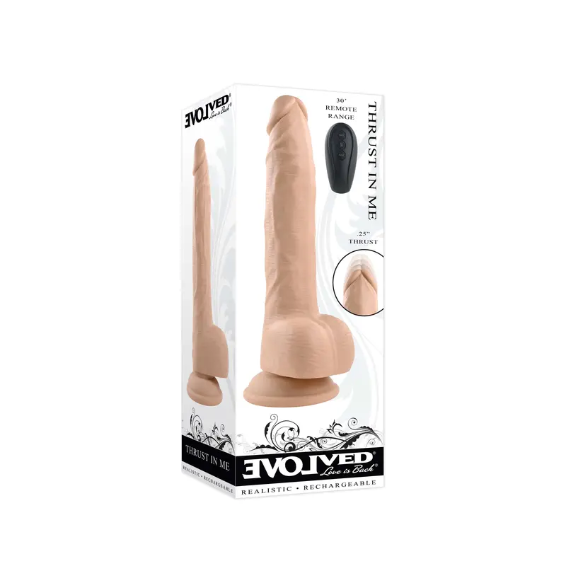 Evolved Thrust In Me Realistic Vibrating Dildo – 9.25 Inches 1