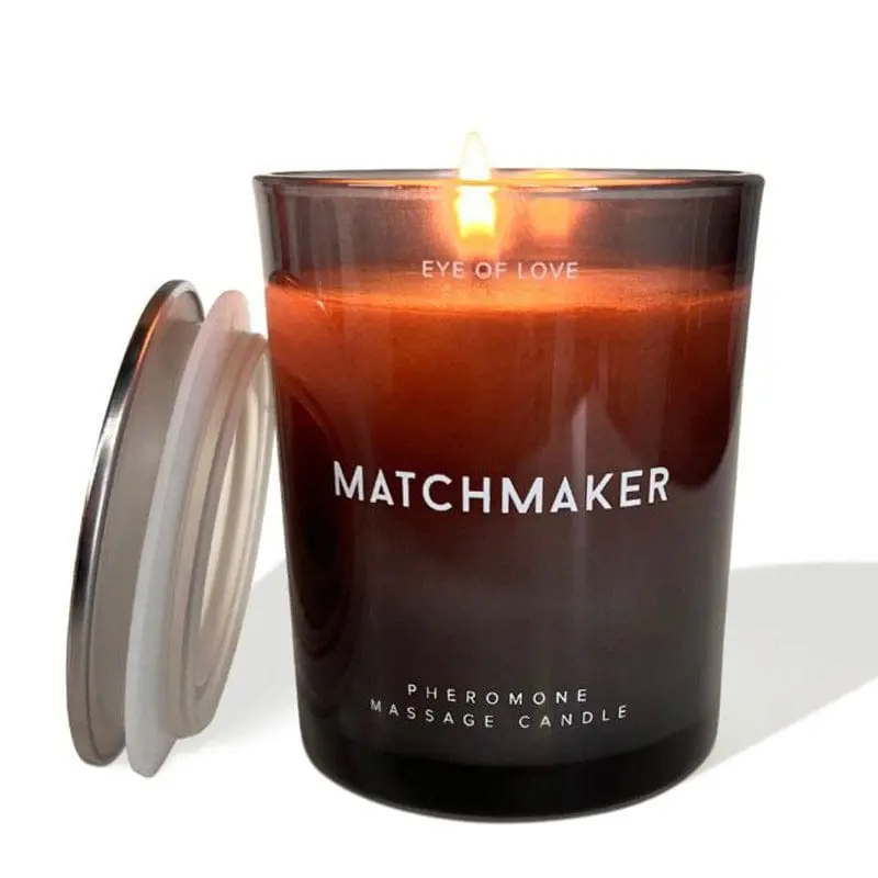 Eye Of Love Matchmaker Black Diamond Massage Candle – Aphrodisiac Scented Soy Wax Candle With Warm Oil 1