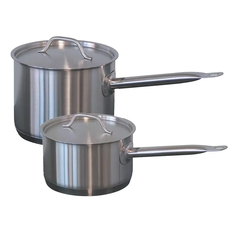 Forje Stainless Steel Saucepan Set – Includes Lids, Even-Heat Base 1